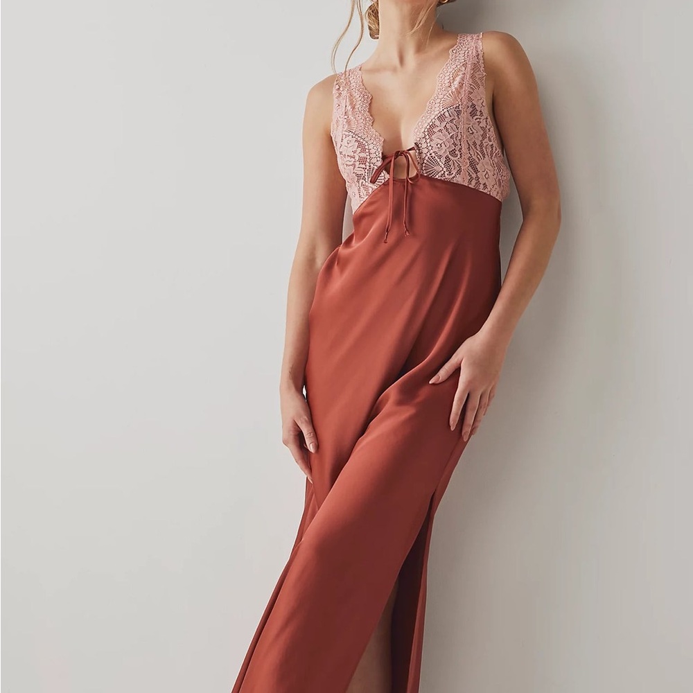 New x Intimately FP Country Side Maxi Slip In Sparkling Cider